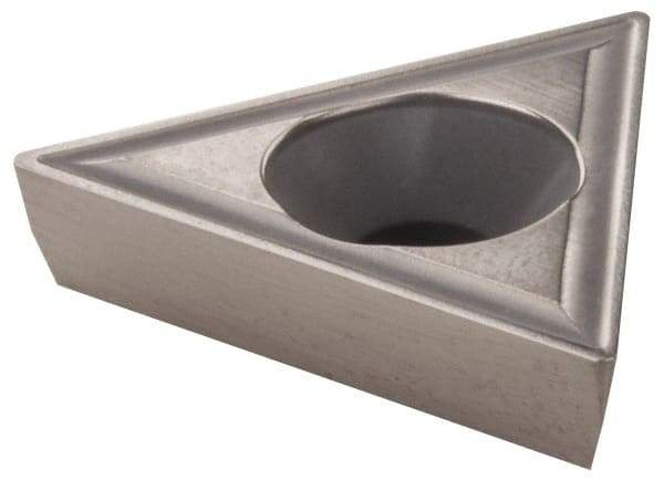 Hertel - TPGH321 HM1 Grade HT630B Cermet Boring Insert - Uncoated, 60° Triangle, 11° Relief Angle, 3/8" Inscr Circle, 0.127" Thick, 0.021" Corner Radius - Eagle Tool & Supply