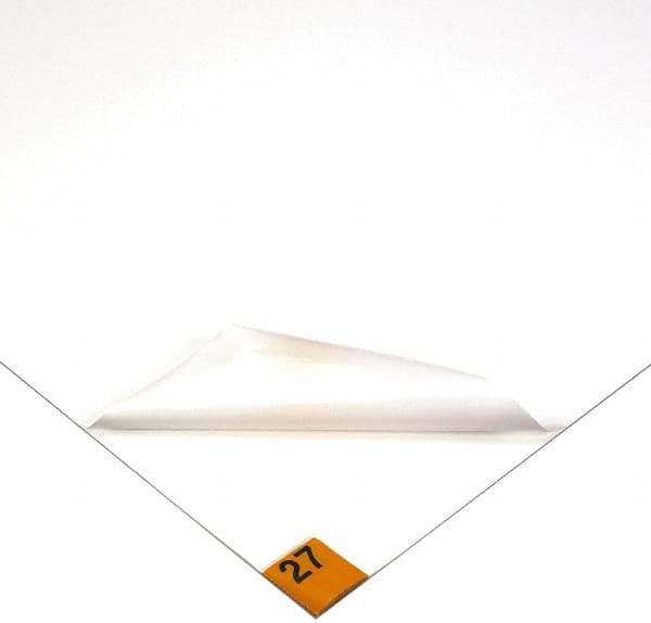 Wearwell - 5' Long x 3' Wide x 1/8" Thick, Dry Environment, Smooth Pattern Clean Room Matting - Tacky Sheets, White, 30 Layers per Mat, Series 095 - Eagle Tool & Supply