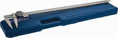 Fowler - 0" to 24" Range, 0.001" Graduation, 0.1" per Revolution, Dial Caliper - Black Face, 3.375" Jaw Length - Eagle Tool & Supply