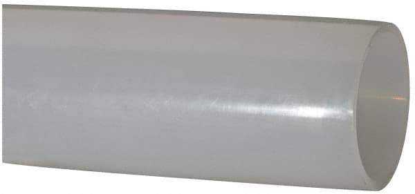 Made in USA - 2" ID x 2-1/4" OD, 1/8" Wall Thickness, Cut to Length (100' Standard Length) LLDPE Tube - Natural, 63 Max psi, 44 Shore D Hardness - Eagle Tool & Supply