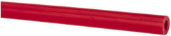 Made in USA - 1/8" ID x 1/4" OD, 1/16" Wall Thickness, Cut to Length (100' Standard Length) LLDPE Tube - Red, 358 Max psi, 44 Shore D Hardness - Eagle Tool & Supply