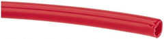 Made in USA - 11/64" ID x 1/4" OD, 0.04" Wall Thickness, Cut to Length (100' Standard Length) LLDPE Tube - Red, 205 Max psi, 44 Shore D Hardness - Eagle Tool & Supply