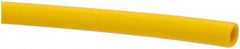 Made in USA - 1/4" ID x 3/8" OD, 1/16" Wall Thickness, Cut to Length (100' Standard Length) LLDPE Tube - Yellow, 214 Max psi, 44 Shore D Hardness - Eagle Tool & Supply