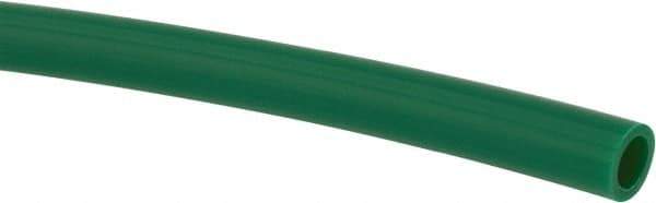 Made in USA - 11/64" ID x 1/4" OD, 0.04" Wall Thickness, Cut to Length (100' Standard Length) LLDPE Tube - Green, 205 Max psi, 44 Shore D Hardness - Eagle Tool & Supply