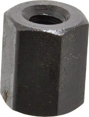 Gibraltar - 1/4-20 UNC, 5/8" OAL Steel Standard Coupling Nut - Black Oxide Coated, 1/2" Width Across Flats - Eagle Tool & Supply