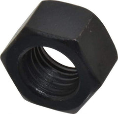 Gibraltar - 3/4-10 UNC Steel Right Hand Heavy Hex Nut - 1-1/8" Across Flats, 41/64" High, Black Oxide Finish - Eagle Tool & Supply