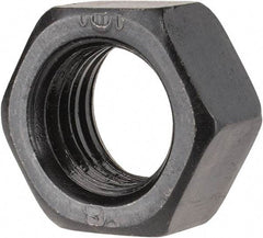 Gibraltar - 7/8-9 UNC Steel Right Hand Heavy Hex Nut - 1-5/16" Across Flats, 3/4" High, Black Oxide Finish - Eagle Tool & Supply