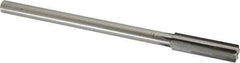 Made in USA - 0.56" Carbide-Tipped 6 Flute Chucking Reamer - Straight Flute, 7/16" Straight Shank, 2" Flute Length, 8" OAL - Eagle Tool & Supply