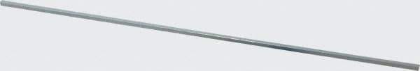 Made in USA - 12" Long x 1/8" High x 1/8" Wide, Zinc-Plated Undersized Key Stock - C1018 Steel - Eagle Tool & Supply