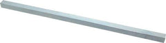 Made in USA - 12" Long x 7/16" High x 7/16" Wide, Zinc-Plated Undersized Key Stock - C1018 Steel - Eagle Tool & Supply