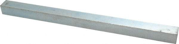 Made in USA - 12" Long x 3/4" High x 3/4" Wide, Zinc-Plated Undersized Key Stock - C1018 Steel - Eagle Tool & Supply