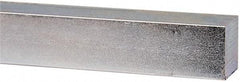 Made in USA - 12" Long x 1" High x 1" Wide, Zinc-Plated Undersized Key Stock - C1018 Steel - Eagle Tool & Supply