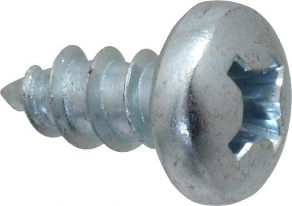 Value Collection - #12 Pan Head Phillips Sheet Metal Screw - Steel, 1/2" Length Under Head, Grade 2 - Eagle Tool & Supply
