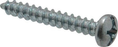 Value Collection - #12 Pan Head Phillips Sheet Metal Screw - Steel, 1-1/2" Length Under Head, Grade 2 - Eagle Tool & Supply