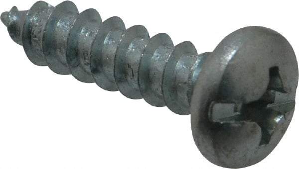 Value Collection - #14 Pan Head Phillips Sheet Metal Screw - Steel, 1" Length Under Head, Grade 2 - Eagle Tool & Supply
