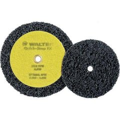WALTER Surface Technologies - 4-1/2" Diam, Aluminum Oxide Hook & Loop Disc - Nonwoven, Series 07-X, Quick-Step FX - Eagle Tool & Supply