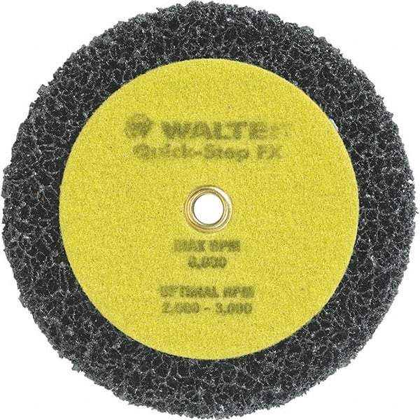 WALTER Surface Technologies - 6" Diam, Aluminum Oxide Hook & Loop Disc - Nonwoven, Series 07-X, Quick-Step FX - Eagle Tool & Supply