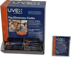 Uvex - 100 Nonalcohol Lens Cleaning Towelettes - Individually Wrapped, Nonsilicone Cleaner - Eagle Tool & Supply