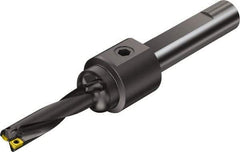 Sandvik Coromant - 3.135" Max Drill Depth, 4xD, 3/4" Diam, Indexable Insert Drill - 2 Inserts, 1" Shank Diam, Straight Shank - Eagle Tool & Supply