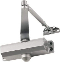 Falcon - Light-Duty ADA Complaint Door Closer Manual Damper - Aluminum Finish - Eagle Tool & Supply