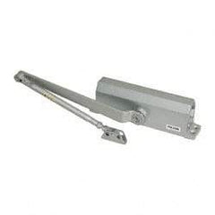 Falcon - 36" Door Width, Light-Duty ADA Complaint Door Closer Manual Damper - Aluminum Finish - Eagle Tool & Supply