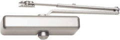 Falcon - 48" Door Width, Light-Medium-Duty ADA Compliant Manual Damper - Aluminum Finish - Eagle Tool & Supply