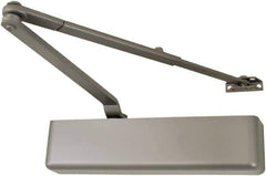 Falcon - 48" Door Width, Medium-Duty Multi-Sized Door Closer to Full Cover Manual Damper - Aluminum Finish - Eagle Tool & Supply