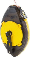 Stanley - 100' Long Chalk Reel - Yellow & Black, Includes Chalk Reel - Eagle Tool & Supply