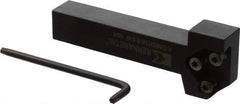 Kennametal - External Thread, 152.4mm OAL, Right Hand Indexable Grooving Cutoff Toolholder - 25.4mm Shank Height x 25.4mm Shank Width, KGMS Toolholder Style, Series A4 - Eagle Tool & Supply