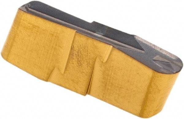 Iscar - 300E150GIP Grade IC808, 3mm Cutting Width Carbide Grooving Insert - 12.3mm Max Depth of Cut, Neutral, 1.5mm Corner Radius, TiAlN Finish - Eagle Tool & Supply