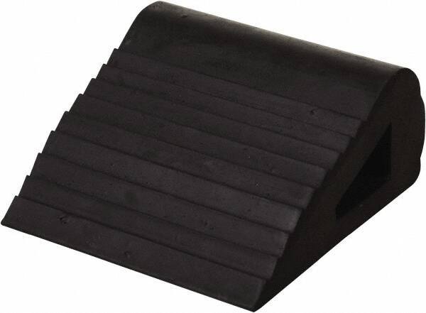Vestil - 6" Wide x 3-1/4" High x 6-1/2" Deep, Rubber Wheel Chock - Eagle Tool & Supply