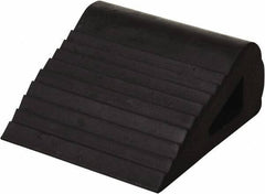 Vestil - 6" Wide x 3-1/4" High x 6-1/2" Deep, Rubber Wheel Chock - Eagle Tool & Supply