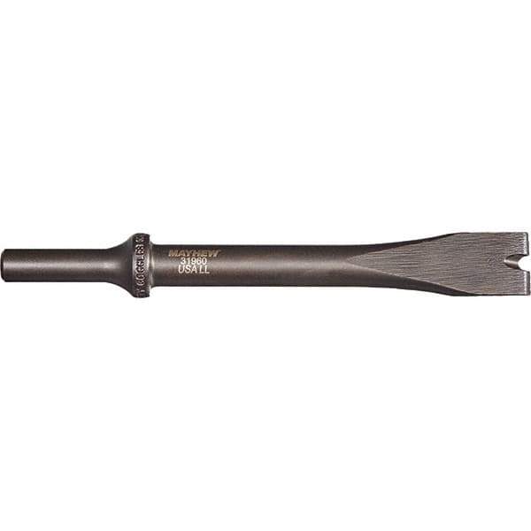 Mayhew - 1/2" Head Width, 6-1/4" OAL, Slotting Tool Chisel - Round Drive, Round Shank, Steel - Eagle Tool & Supply