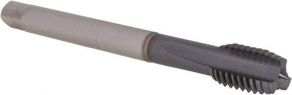 Emuge - 1/2-13 UNC 2BX 3 Flute TiCN Finish Cobalt Straight Flute Machine Tap - Modified Bottoming, Right Hand Thread, 4.331" OAL, 0.984" Thread Length, Oversize - Exact Industrial Supply