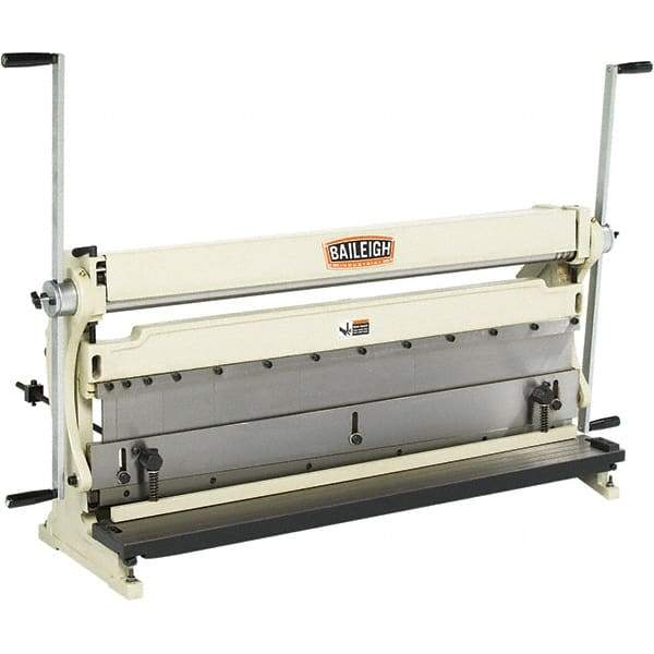 Baileigh - Combination Roller, Shear & Brake Machines Maximum Mild Steel Shearing Capacity (Gauge): 20 Maximum Mild Steel Bending Capacity (Gauge): 20 - Eagle Tool & Supply