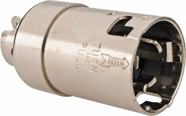 Hubbell Wiring Device-Kellems - 125/250 VAC, 50 Amp, NonNEMA Configuration, Marine Grade, Self Grounding Plug - 1 Phase, 3 Poles, IP20, 0.44 to 1.14 Inch Cord Diameter - Eagle Tool & Supply