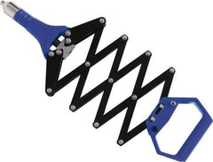 RivetKing - Scissor Action Hand Riveter - 3/32 to 3/16" Rivet Capacity, 14" OAL - Eagle Tool & Supply