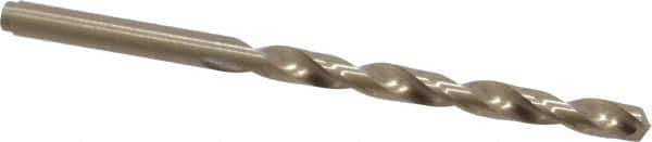 Cleveland - 13/64" 135° Cobalt Jobber Drill - Oxide/Gold Finish, Right Hand Cut, Spiral Flute, Straight Shank, 3-5/8" OAL, Split Point - Eagle Tool & Supply