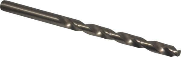 Cleveland - 15/64" 135° Cobalt Jobber Drill - Oxide/Gold Finish, Right Hand Cut, Spiral Flute, Straight Shank, 3-7/8" OAL, Split Point - Eagle Tool & Supply