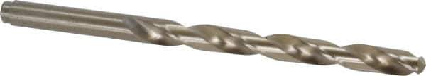 Cleveland - 17/64" 135° Cobalt Jobber Drill - Oxide/Gold Finish, Right Hand Cut, Spiral Flute, Straight Shank, 4-1/8" OAL, Split Point - Eagle Tool & Supply