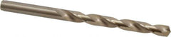 Cleveland - 7.37mm 135° Cobalt Jobber Drill - Oxide/Gold Finish, Right Hand Cut, Spiral Flute, Straight Shank, 4-1/4" OAL, Split Point - Eagle Tool & Supply