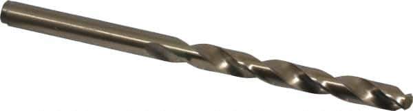 Cleveland - 6.8mm 135° Cobalt Jobber Drill - Oxide/Gold Finish, Right Hand Cut, Spiral Flute, Straight Shank, 4.29" OAL, Split Point - Eagle Tool & Supply