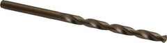 Cleveland - #14 135° Cobalt Jobber Drill - Oxide/Gold Finish, Right Hand Cut, Spiral Flute, Straight Shank, 3-3/8" OAL, Split Point - Eagle Tool & Supply