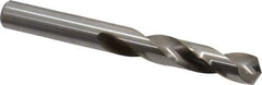 Cleveland - 21/64" 135° Spiral Flute High Speed Steel Screw Machine Drill Bit - Bright Finish, Right Hand Cut, 1-11/16" Flute Length, 2-15/16" OAL, Split Point, Straight Shank - Eagle Tool & Supply