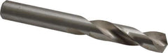 Cleveland - 0.397" 135° Spiral Flute High Speed Steel Screw Machine Drill Bit - Bright Finish, Right Hand Cut, 1-15/16" Flute Length, 3-5/16" OAL, Split Point, Straight Shank - Eagle Tool & Supply