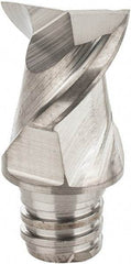 Iscar - MM EA Grade IC08 Carbide End Milling Tip Insert - Uncoated, 2 Flutes, 3/8" Cutting Diam, 0.27" Depth of Cut, 0.51" Extension, 45° Helix - Eagle Tool & Supply