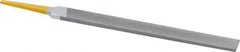 PFERD - 8" Swiss Pattern Hand File - Double Cut, 25/32" Width Diam x 7/32" Thick, With Tang - Eagle Tool & Supply