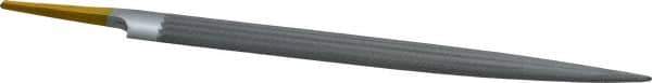 PFERD - 8" Swiss Pattern Half Round File - 3/4" Width Diam x 7/32" Thick, With Tang - Eagle Tool & Supply