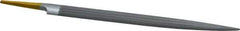 PFERD - 8" Swiss Pattern Half Round File - 3/4" Width Diam x 7/32" Thick, With Tang - Eagle Tool & Supply