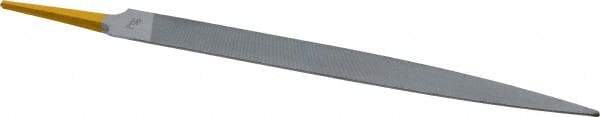 PFERD - 8" Swiss Pattern Half Round File - 3/4" Width Diam x 7/32" Thick, With Tang - Eagle Tool & Supply